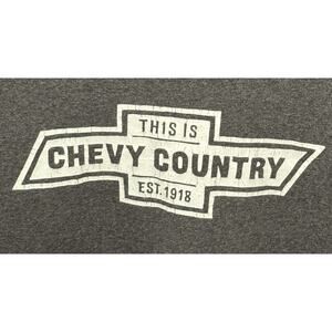 Delta This Is Chevy Country Est 1918 Gray T-Shirt XL